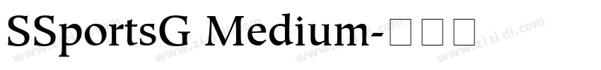 SSportsG Medium字体转换
